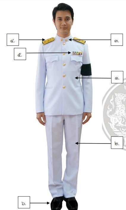 เครื่องแบบชุดปกติขาวชาย