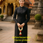 ชุดไทยจิตรลดาสีดำ