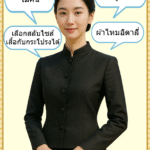 ชุดไทยจิตรลดาสีดำ